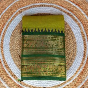 Premium Kanchi cotton Saree with blouse