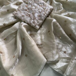 ✨ Fendy Satin / Space Silk Sequence Full Worked Saree ✨