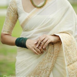 🌸 Premium Quality Vaseegara Border Sungudi Cotton Saree 🌸