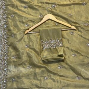 Pure Tissue Silk with rich golden shine