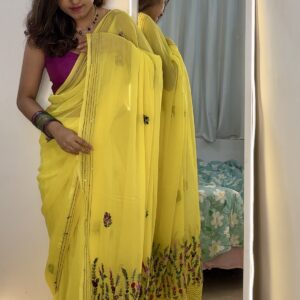 ✨ Elegant Handcrafted Mul Cotton Saree ✨