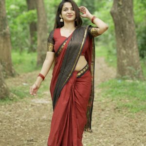 Kanchi Cotton Saree with Blouse Piece