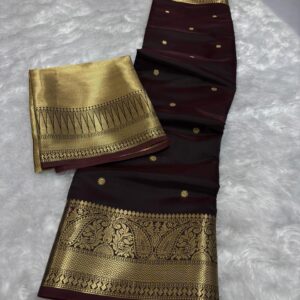 Semi Banarasi Semi Katan Soft Silk Saree