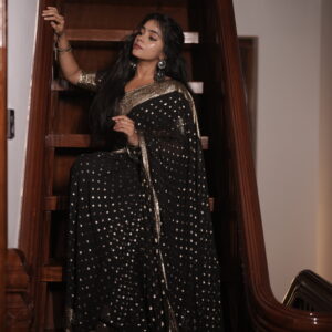 Semi Banarasi Viscose Georgette Saree
