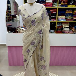 🌼🌸 Onam Special Tissue Soft Organza Saree 🌸🌼
