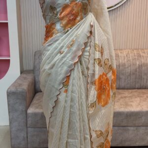 🌼🌸 Onam Special Tissue Soft Organza Saree 🌸🌼