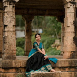Premium Kanchi Cotton Dhawani Set | Timeless Traditional Elegance