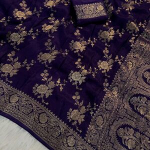 ✨ VISCOSE RUSSIAN ZARI SILK SAREE ✨