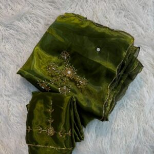 ✨ PREMIUM HEAVY SATIN SPACE SILK SAREE ✨
