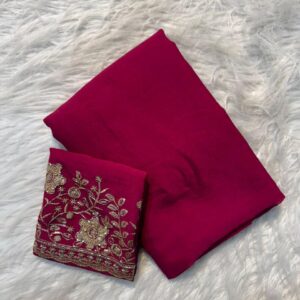 ✨ Rangoli Silk Plain Saree ✨