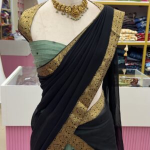 ✨ Kanchi-Inspired Semi-Stitched Dhawani Set 💖
