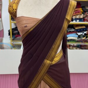 ✨ Kanchi-Inspired Semi-Stitched Dhawani Set 💖