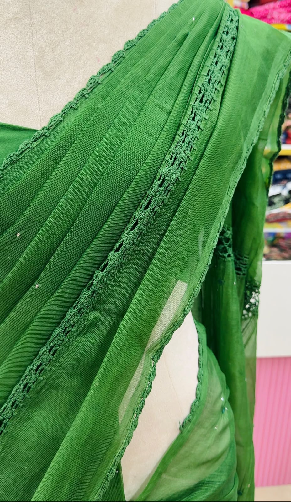 ✨ Elegant Soft Kota Doria Saree ✨ - Image 3