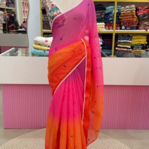 🌸✨ Elegant Cotton Linen Saree ✨🌸